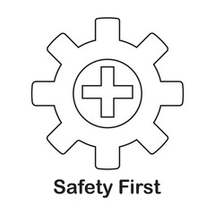 Safety first icon