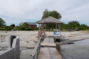 pier in osmussaare harbour