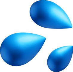 3D Blue Water Drop Icon