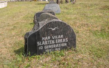 grave in the cemetery