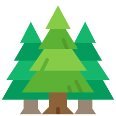 forest flat icon