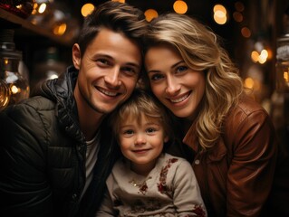 portrait of a happy family