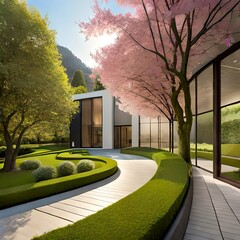 home garden generative by AI technology