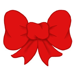 red heart with ribbon