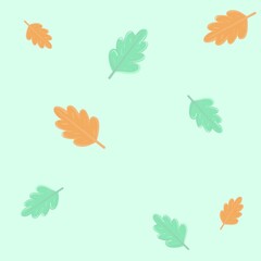 hand drawn leaves background 