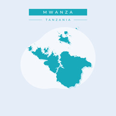 Vector illustration vector of Mwanza map Tanzania