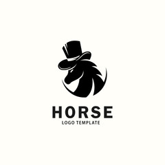 Horse logo template vector concept