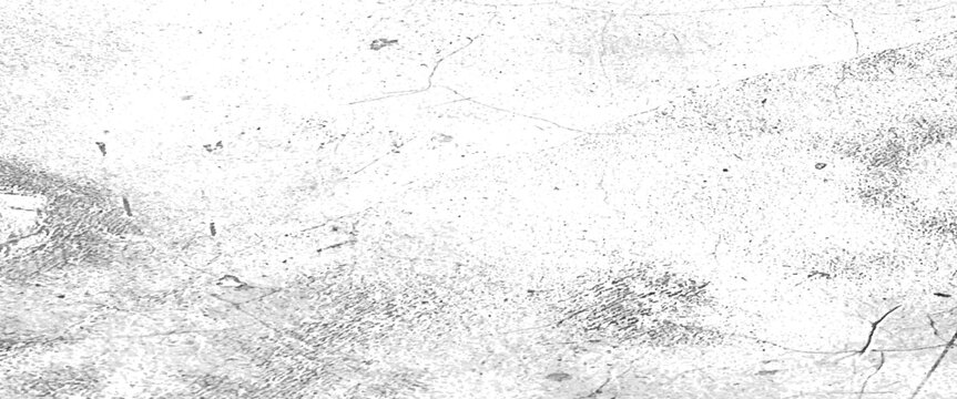 Subtle halftone grunge urban texture vector, distressed black texture, distress overlay texture, white background on cement floor texture,  black and white grunge seamless texture. 