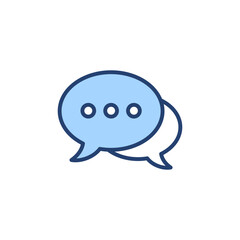 Chat icon vector. speech bubble sign and symbol. comment icon. message