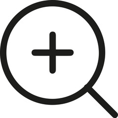 Zoom find icon symbol image vector. Ilustration of search magnifier icon image design