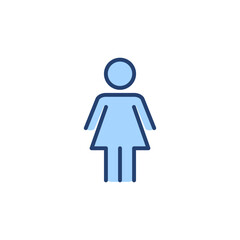 Female icon vector. woman sign and symbol