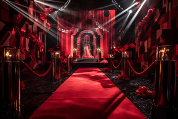 red carpet for superstars ai generative art 
