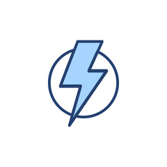 Lightning icon vector. electric sign and symbol. power icon. energy sign
