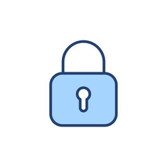 Lock icon vector. Padlock sign and symbol. Encryption icon. Security symbol