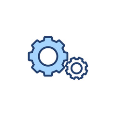 Setting icon vector. Cog sign and symbol. Gear Sign