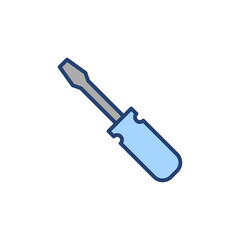 Screwdriver icon vector.tools sign and symbol