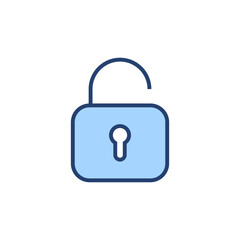 Unlock icon vector. Unlock sign and symbol. unlocked padlock icon