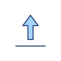 Upload icon vector. load data sign and symbol