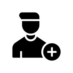 add user glyph icon