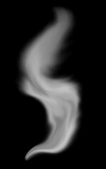 smoke on black background