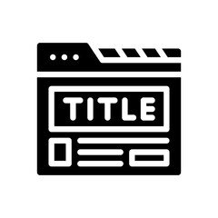 title glyph icon