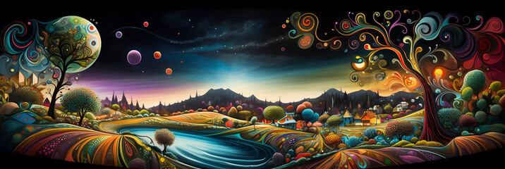 A Colorful Fairy Tale Landscape