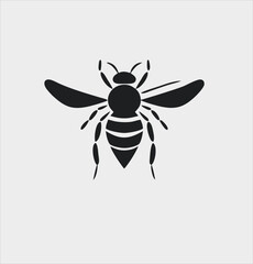 Bee, wasp icon vector, filled flat sign, Symbol, logo illustration