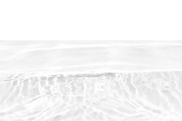 White water with ripples on the surface. Defocus blurred transparent white colored clear calm water surface texture with splashes and bubbles. Water waves with shining pattern texture background.