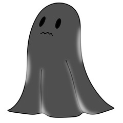 cartoon, illustration, isolated, white, ghost, animal, 3d, cute, character, halloween, tooth, vector, icon, art, happy, mannequin, abstract, dental, smile, funny, black
