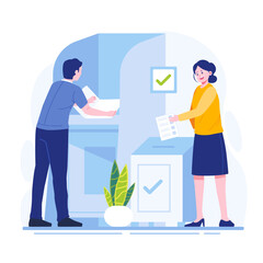 People participated in the election