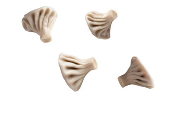 Khinkali traditional dish. On a light background. Selective focus. Transparent