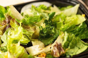 Fresh vegetable salad in a bowl