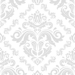 Classic seamless vector pattern. Damask orient ornament. Classic vintage background. Orient light pattern for fabric, wallpapers and packaging