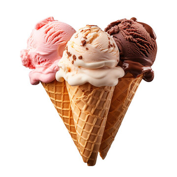 ice cream cone, created with Generative AI