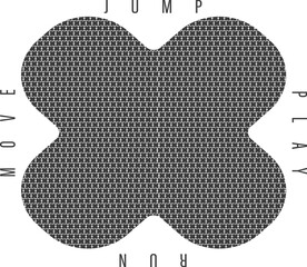 Seamless Repeat Pattern 3D Vector Black and White Ornament Design Wallpaper TypoGraphy Vector Printing Concept Clothing Creative