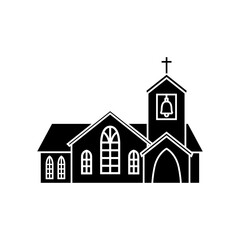 Church icon vector. Religion illustration sign. Temple symbol. Christianity logo.