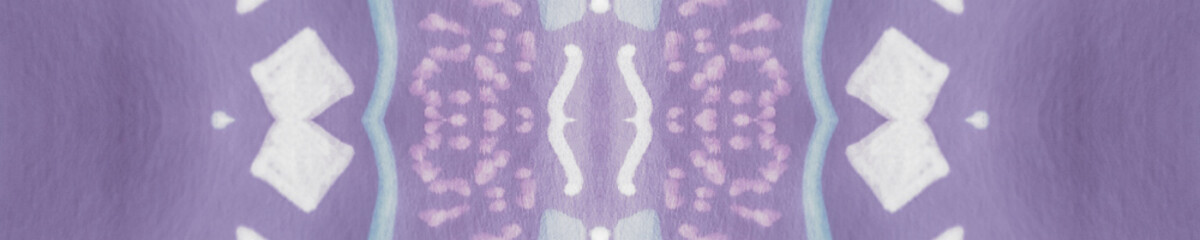 Lilac Vintage Flower. Violet Tribal Ethnic