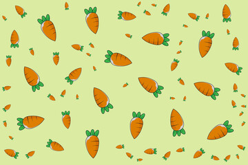 seamless pattern with carrot