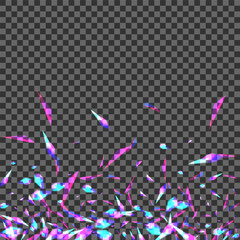 Violet Spot Background Transparent Vector. Twinkle Sunshine Texture. Blur Glitz Design. Bright Shade. Particle Magic Template.