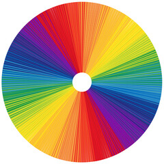 Disque palette couleurs arc-en-ciel 