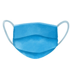 Facemask, Medical protective mask isolated on white background. Healthcare and medical concept.
