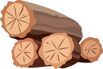 Wooden Logs Pile