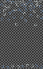 Ultramarine Shell Background Transparent Vector. Starfish Creature Set. Nautical Graphic. Blue Seashell Drawing Design.