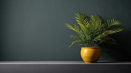 Plant in pot in modern living room