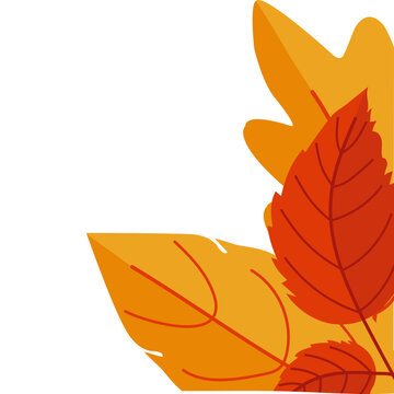 autumn leaves corner arrangement clip art preview