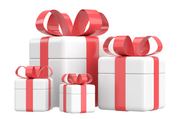 3D gift box. 3D illustration.