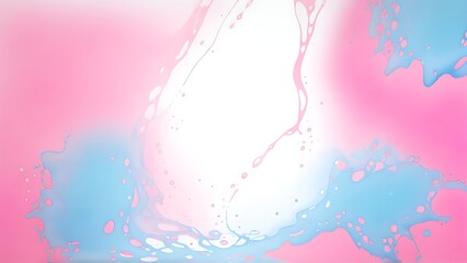 Obraz premium Light Blue and Pink Liquid Ink Texture Background Tiles Design 