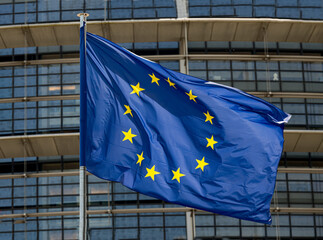 EU parliament in Strasbourg, Alsace, France, Eruope