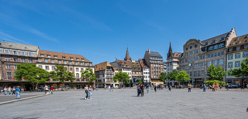 Place Kleber, Strasbourg, Grand Est, France, Europe - obrazy, fototapety, plakaty