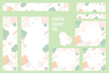 フレーム素材_メンフィス柄_ナチュラルカラー